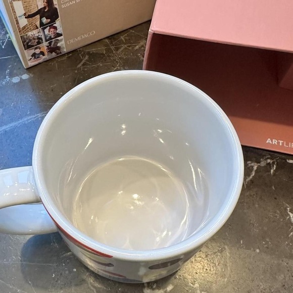 NIB Demdaco Mug by Susan Spangenberg Artsy Abstract Coffee Tea Mug chic ceramic - Picture 4 of 7